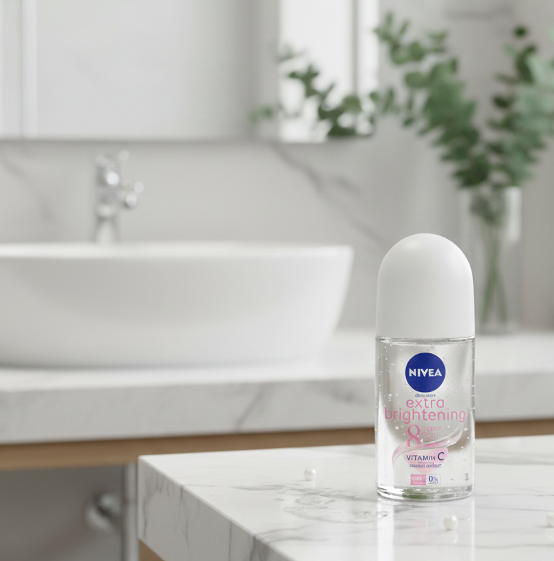 Nivea Extra Brightening 8 Superfood Roll On ( Pink ) 25ml