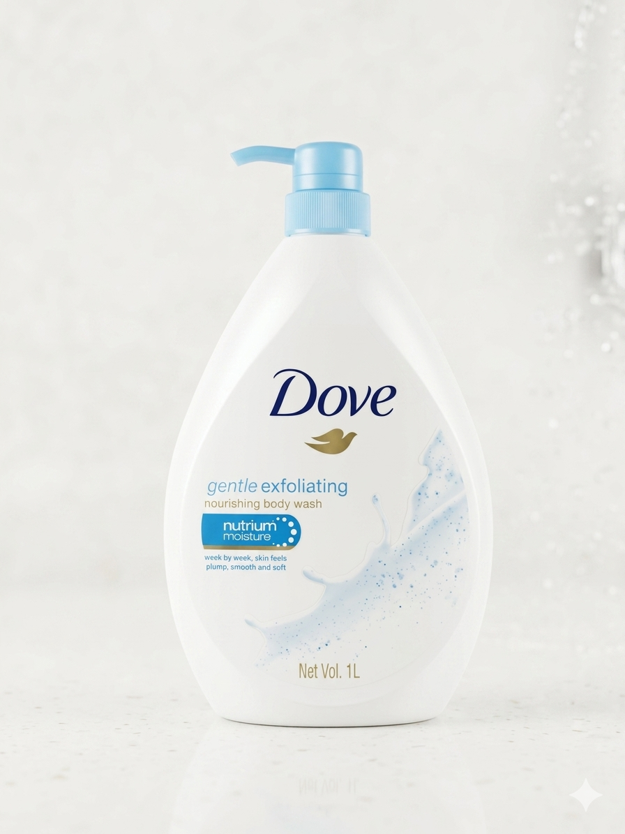 Dove Gentle Exfoliating Body Wash 1L