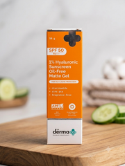 Dera Co SPF 50 1% Hyaluronic Sunscreen Matte Gel 50g