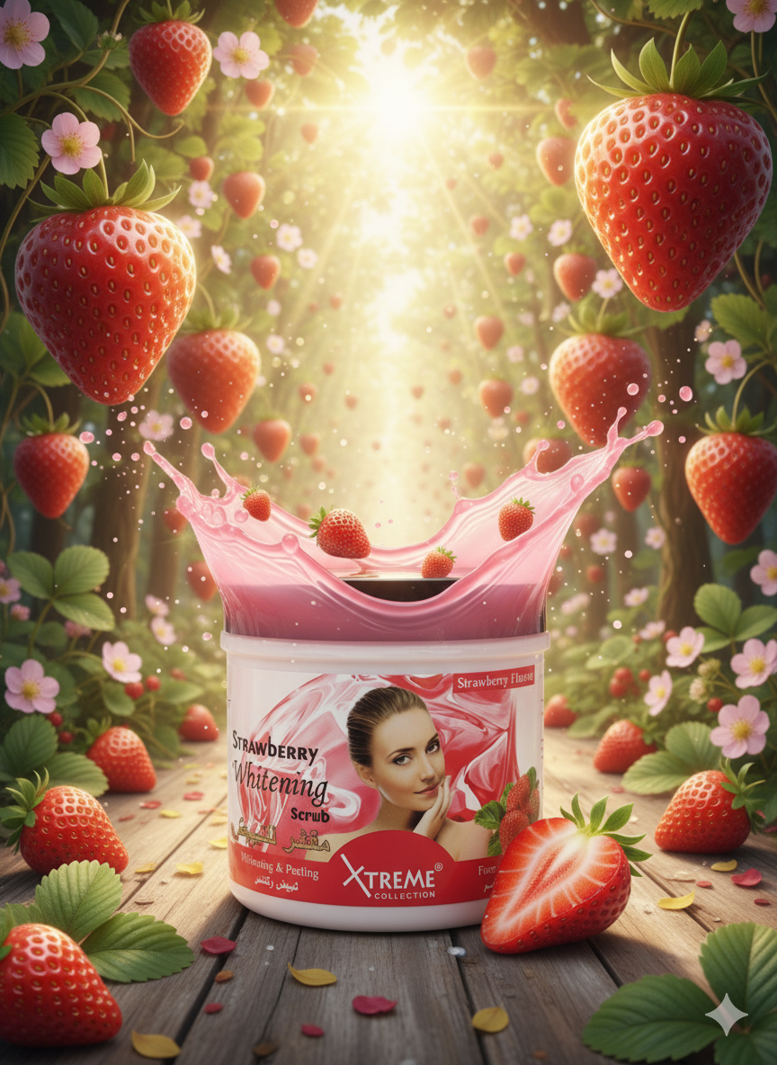 Xtreme Collection Strawberry Scrub 500ml