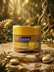 LaFresh Gold Scrub 300ml body scrub for smooth glowing skin available in Sri Lanka at ShopXonline