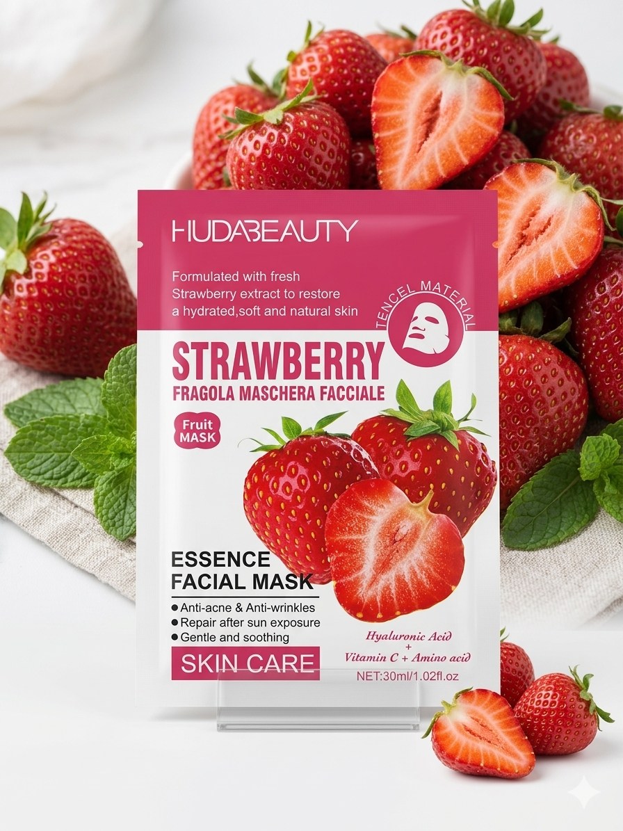Huda Beauty Strawberry Sheet Mask