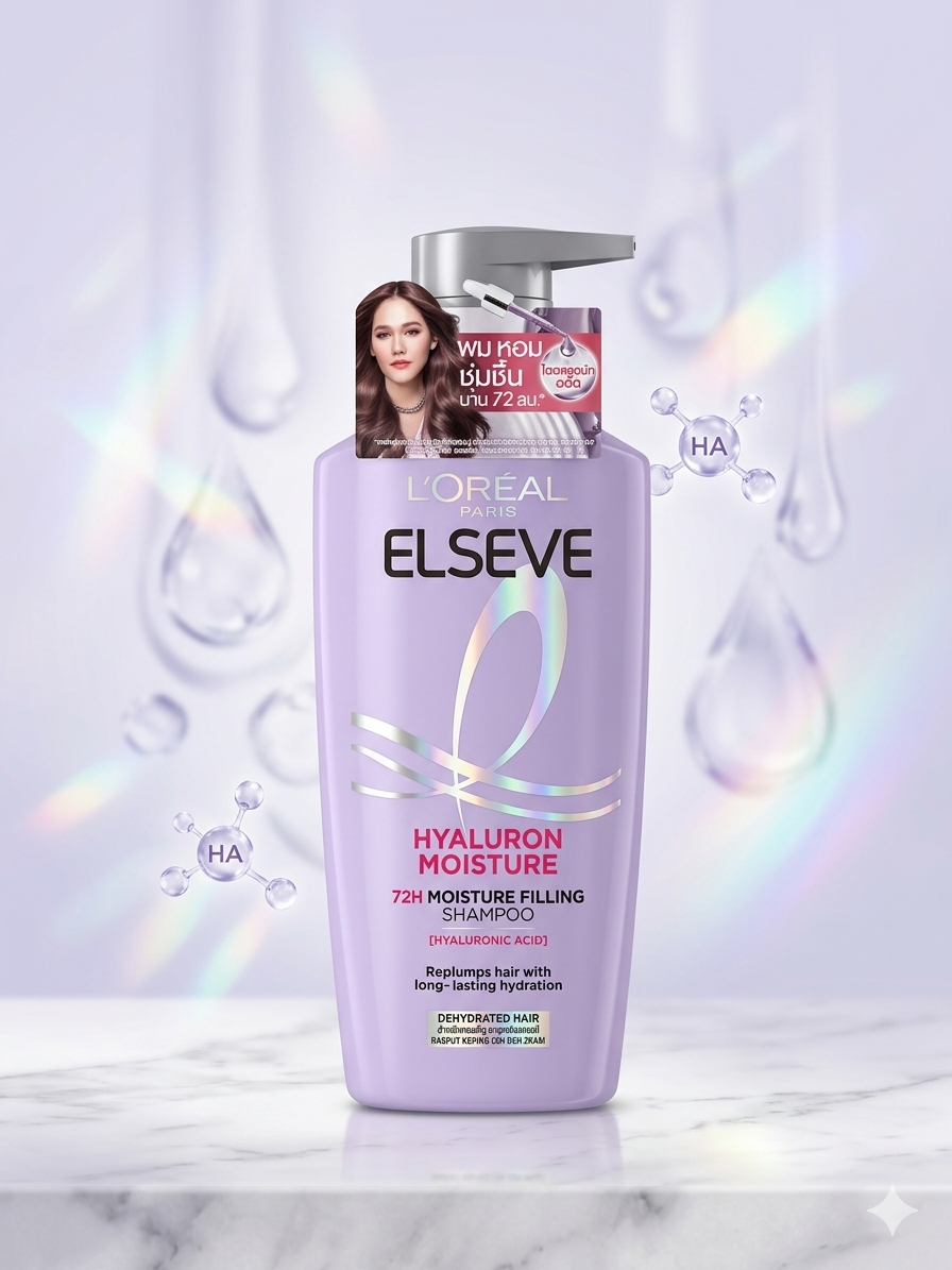 Loreal Elseve Hyaluron Moisture Shampoo (Indonesia) 400ml