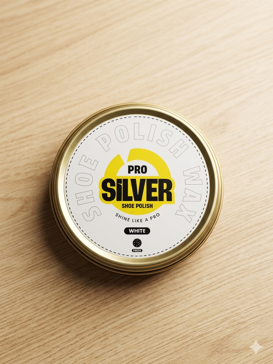 Pro Silver Shoe Polish - White - 36g