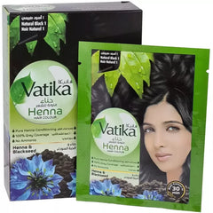 Vatika Henna & Black Seed Henna Hair Color 10g - Natural Black