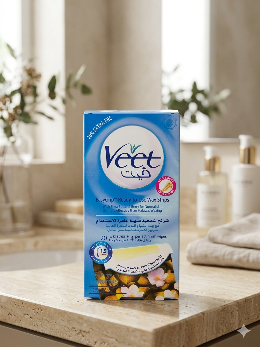 Veet Easy Grid Normal Skin Wax Strips -20strips