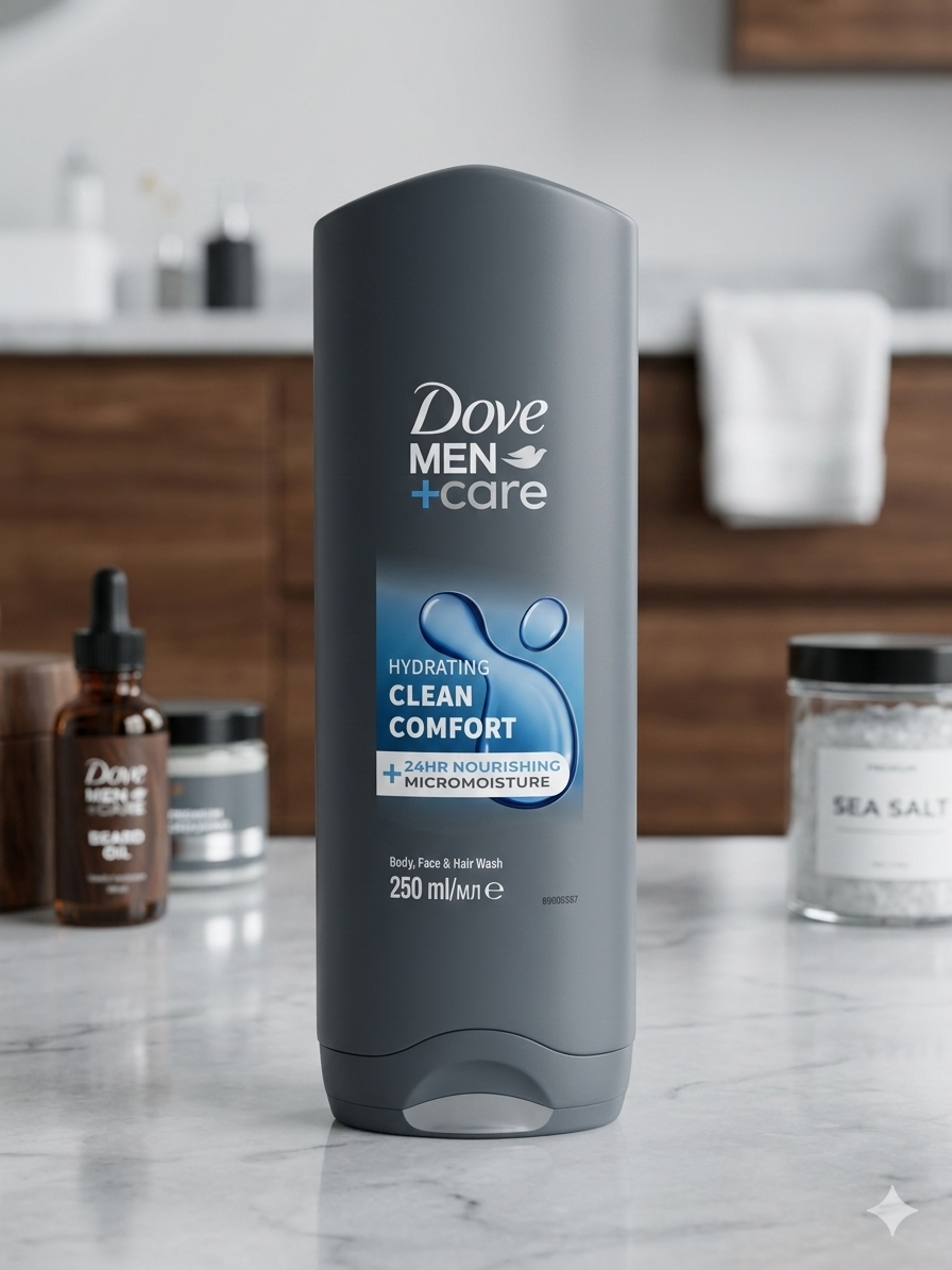 Dove Men Clean Comfort Body Wash 250ml