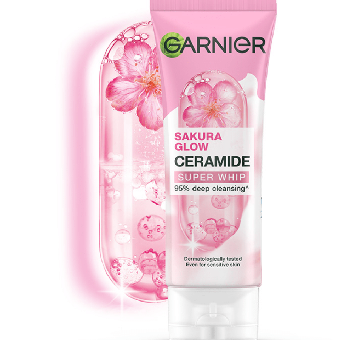 Garnier Sakura Glow Super Whip 100ml (Indonesia)