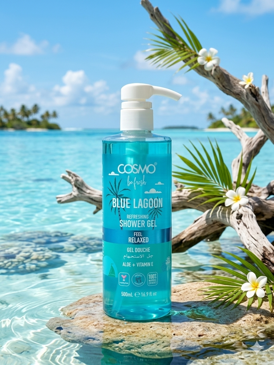 Cosmo Blue Lagoon Body Wash 500ml