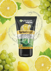 Garnier Men Turbo Bright AntiDullness Face Wash - 100g