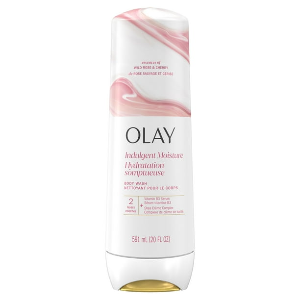 Olay Indulgent Moisture Body Wash - Cherry + Wild Rose -591ml