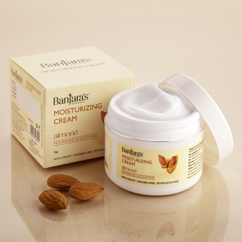 Banjaras Almond Moisturising Cream 50g