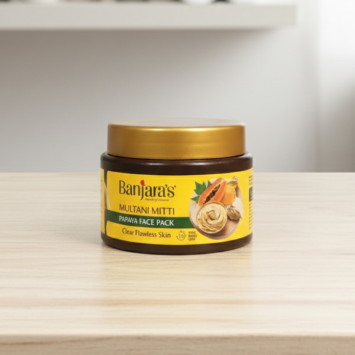 Banjaras Multana Mitti papaya face pack 100g