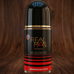 Real Man Pure Wood Roll On 50ml