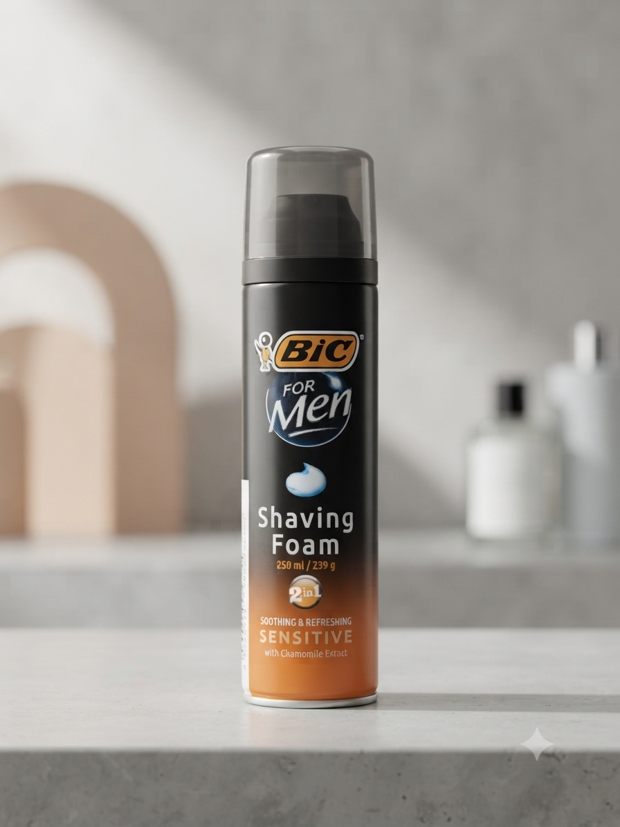 Bic Sensitive Shaving Foam 250ml