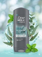 Dove Men Eucalyptus+ Mint Body Wash 400ml