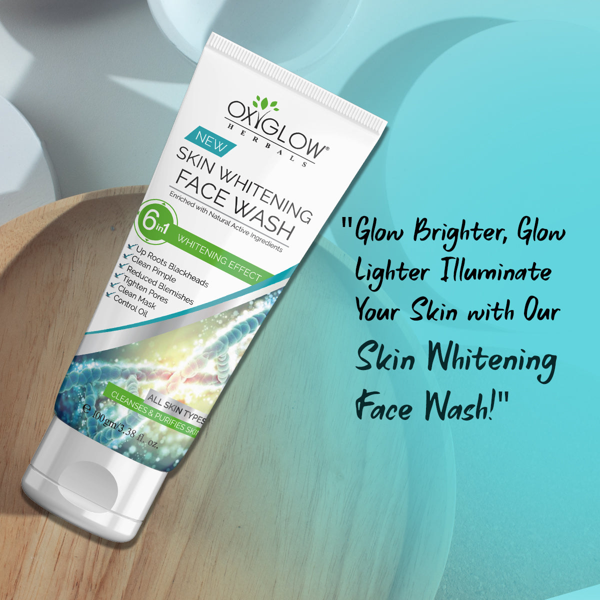 Oxyglow Skin Whitening Face Wash 100g