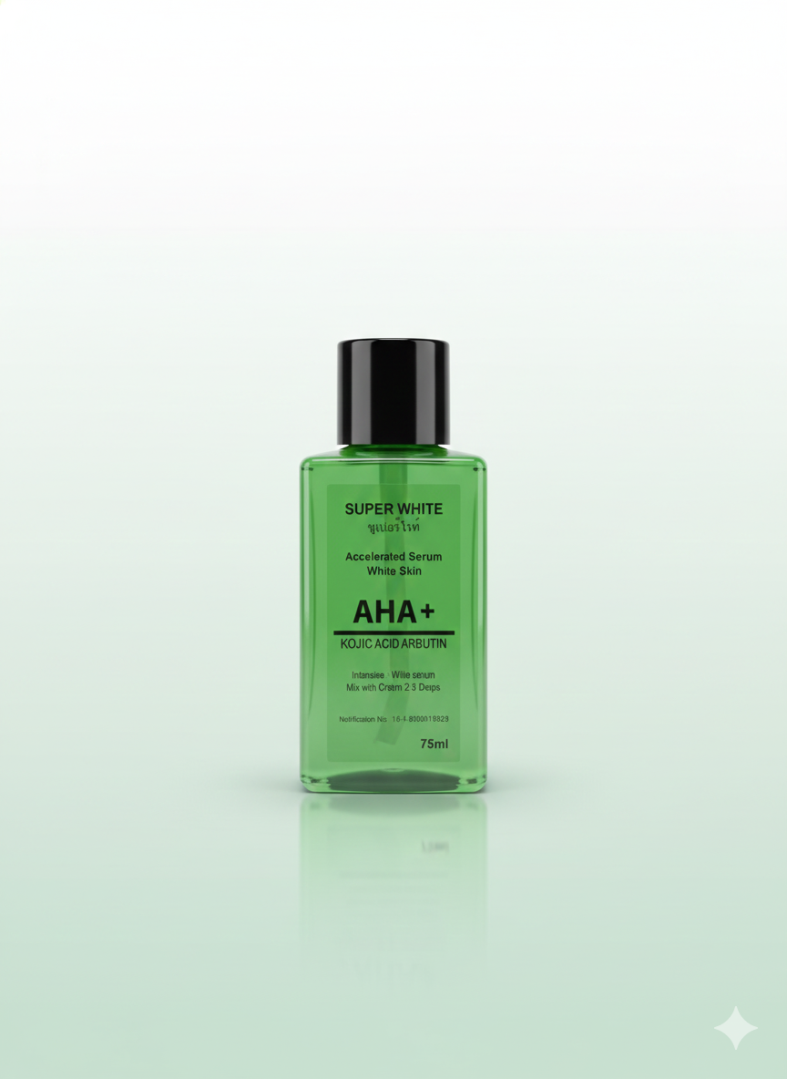 Super White AHA+ Kojic Acid Arbutin White Serum 75ml
