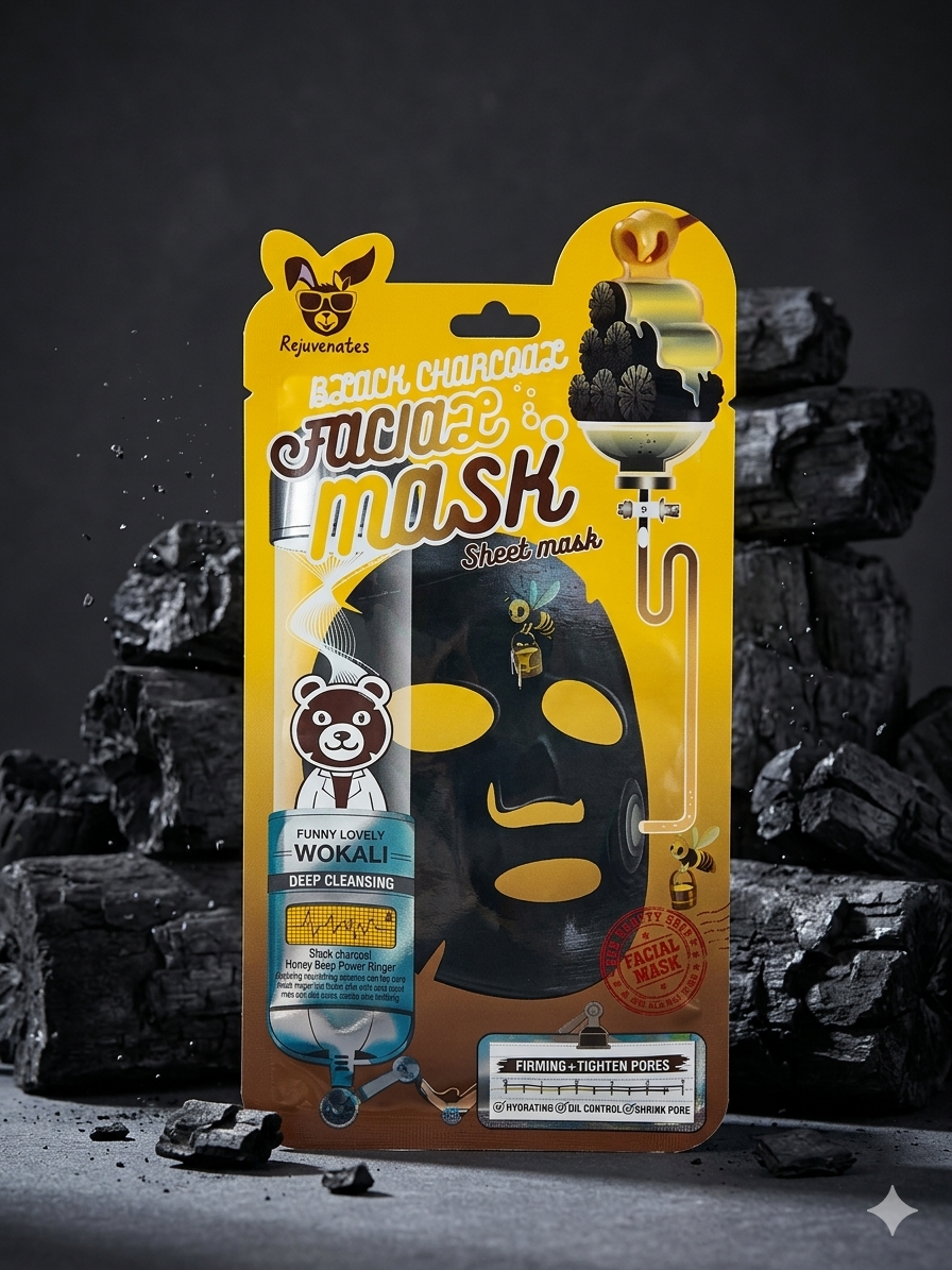 Wokali Black Charcoal Sheet Mask