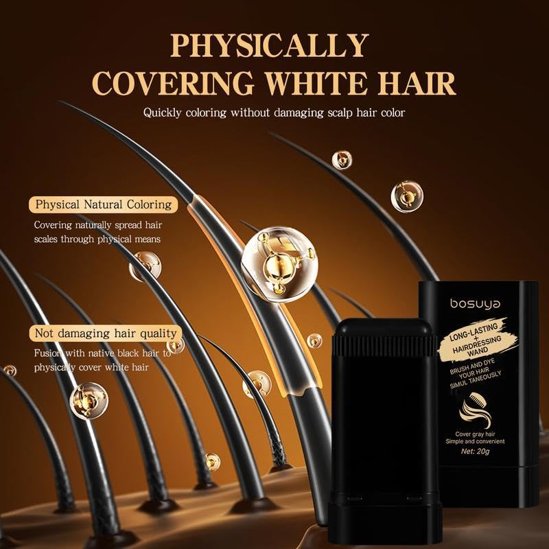 Bosuya Hair Color Stick -Brownish Black 20g