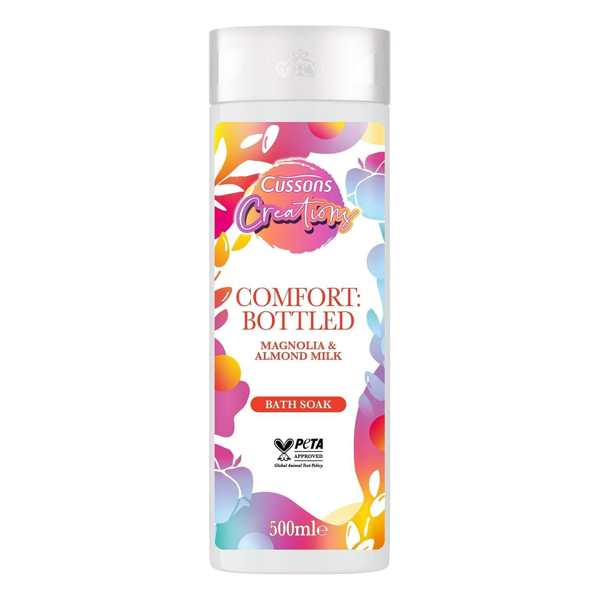 Cussons Creations Comfort: Bottled Magnolia & Almond Milk Bath Soak 500ml