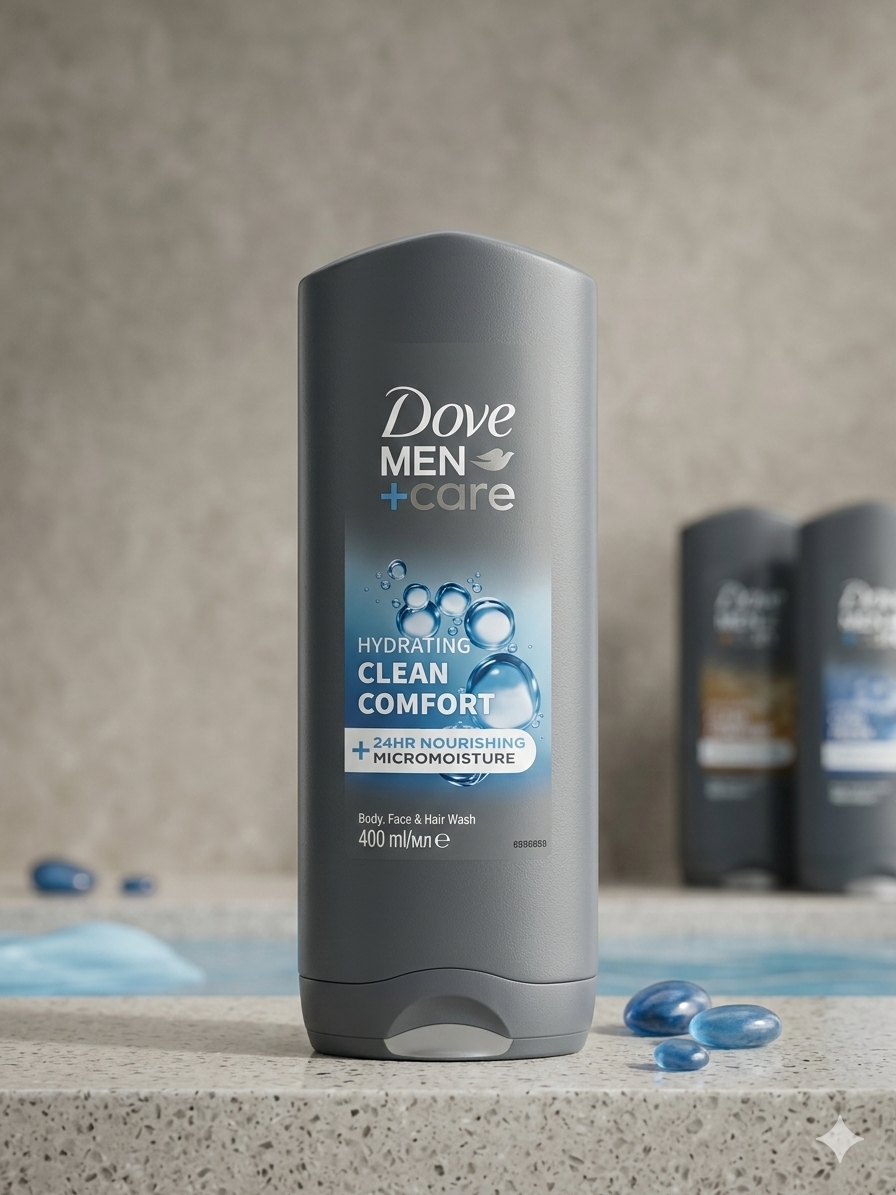 Dove Men Clean Comfort Body Wash 400ml