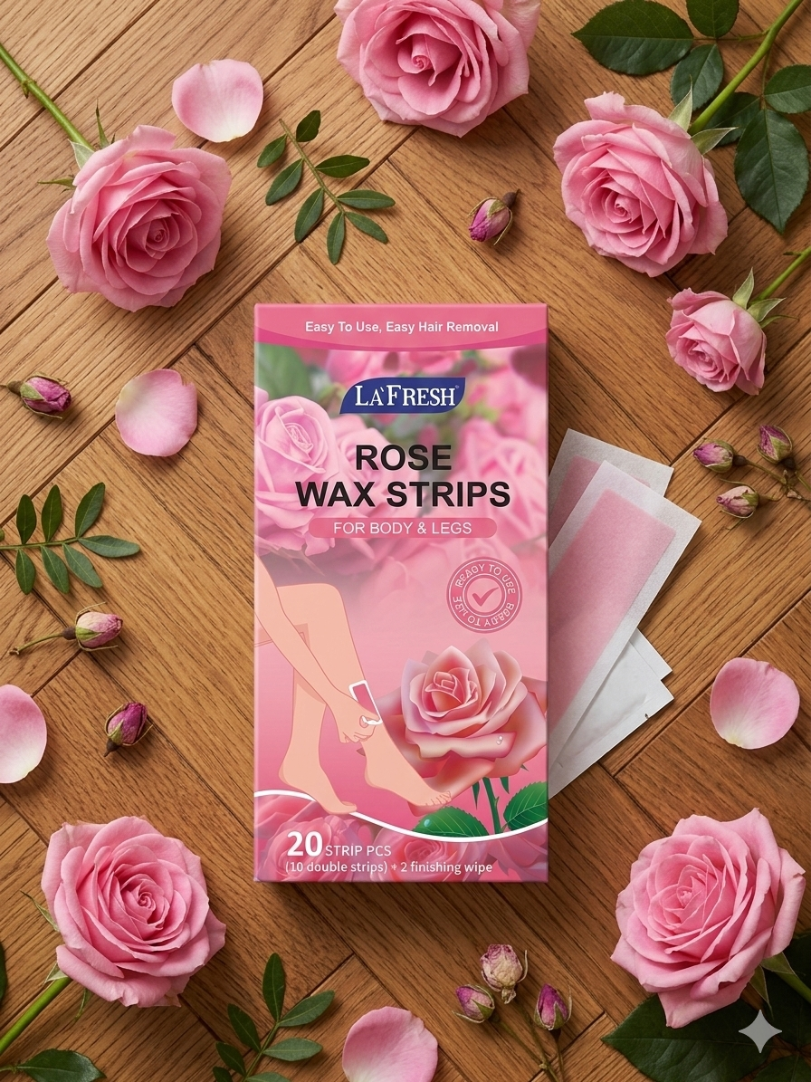 LaFresh Rose Wax Strips 20pcs