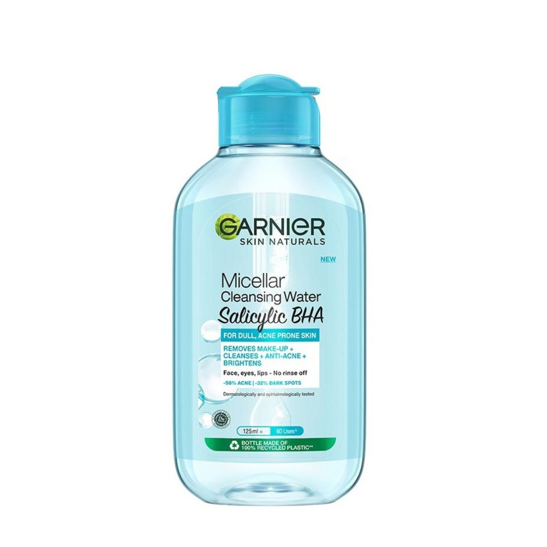 Garnier Micellar Water Salicylic BHA For Dull Acne Prone Skin 125 ml