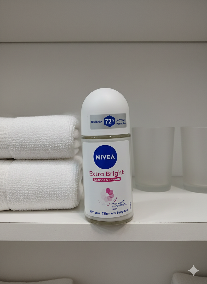 NIVEA Extra Brightening Deodorant 8 Superfood Roll On 50ml