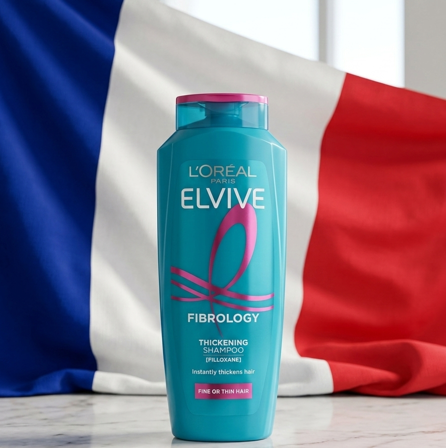 L'Oréal Elvive Fibrology Thickening Shampoo 400ml ( France )