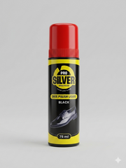 Pro Silver Shoe Polish Liquid -Black - 75ml