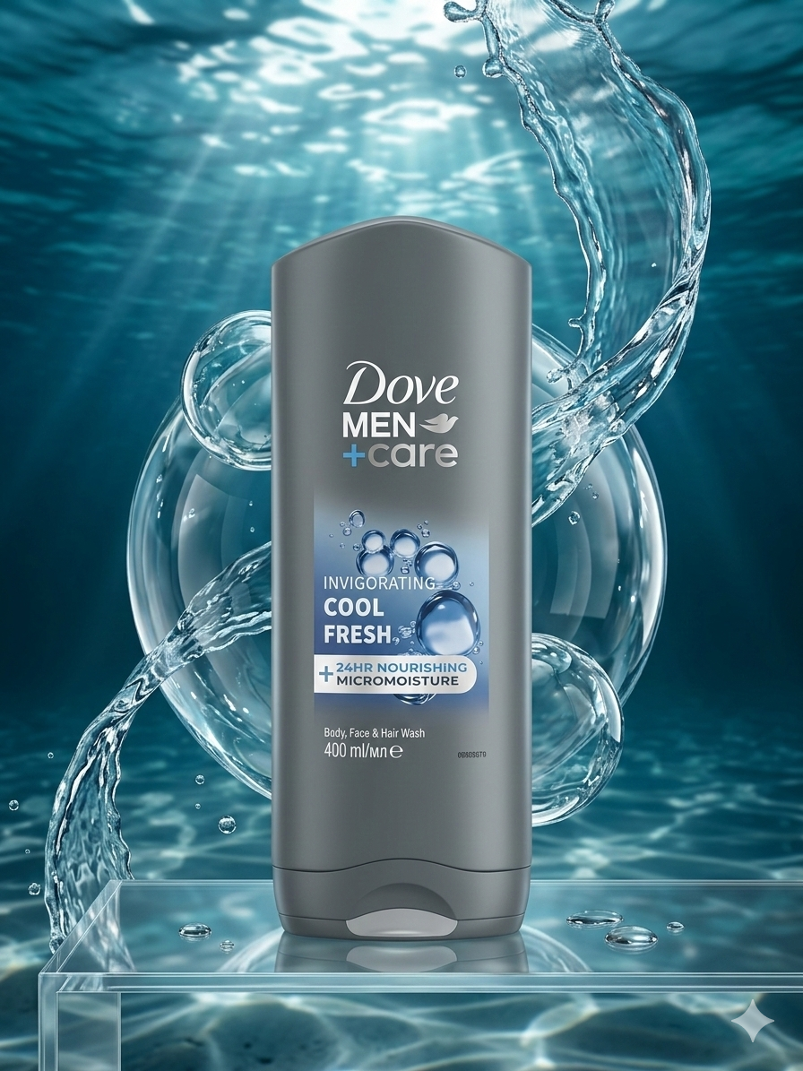Dove Men Cool Fresh Body Wash 400ml