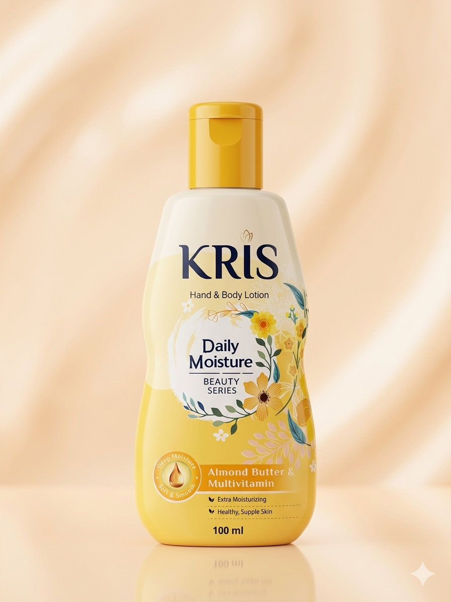Kris Hand & Body Lotion Daily Moisture 100ml (Yellow)