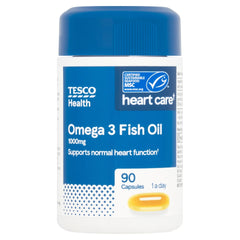 Tesco Health Omega 3 Fish Oil 1000ml 90Caps