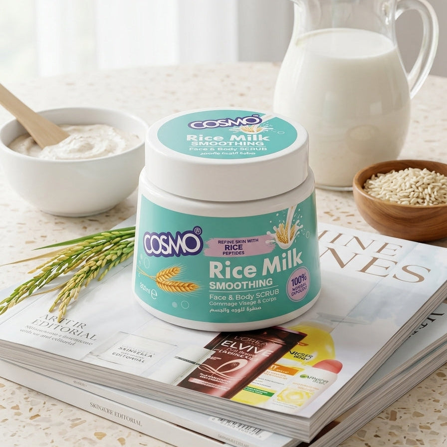 Cosmo Rice Milk Face & Body Scrub 500ml