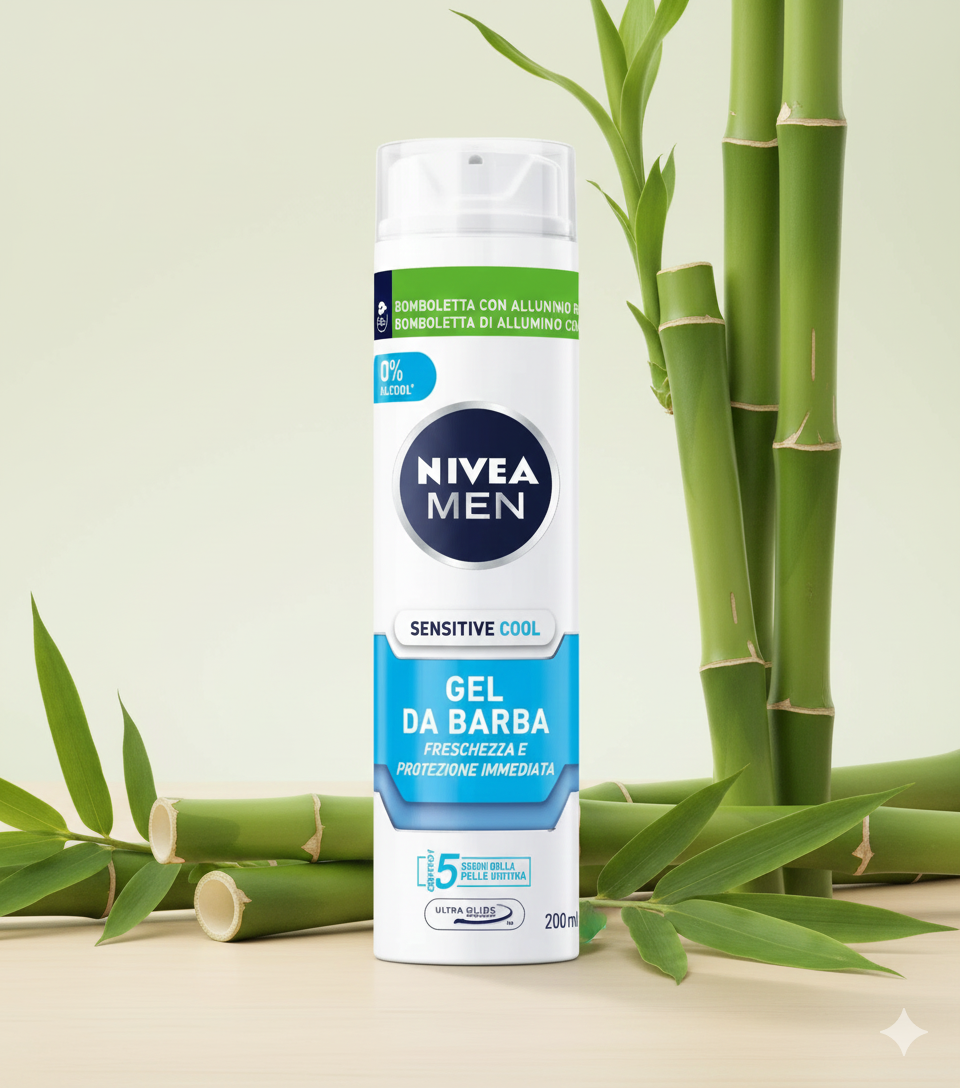 Nivea Men Sensitive Cool Gel Da Barba 200ml