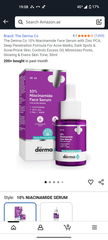 The Derma Co 10% Niacinamide Face Serum (Day + night) 10 Ml