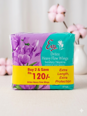 Eva Dritex Heavy Flow Wings Sanitary Napkins - Buy 2 Save