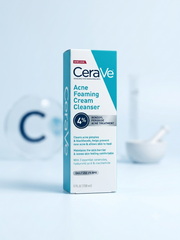 CeraVe Acne Foaming Cream Cleanser - 150ml (Canada) - 4% Benzoyl Peroxide
