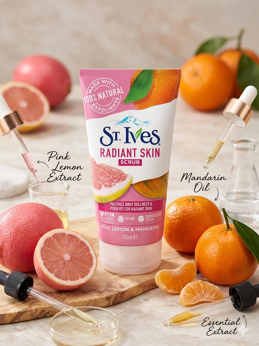 St.Ives Pink Lemon & Mandarin Scrub 150ml