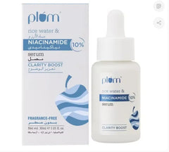 Plum Clarity Boost Rice Water And 10% Niacinamide Face Serum 15ml