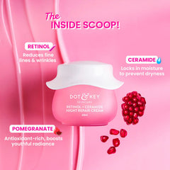 Dot & Key Retinol + Ceramide Night Cream 60ml