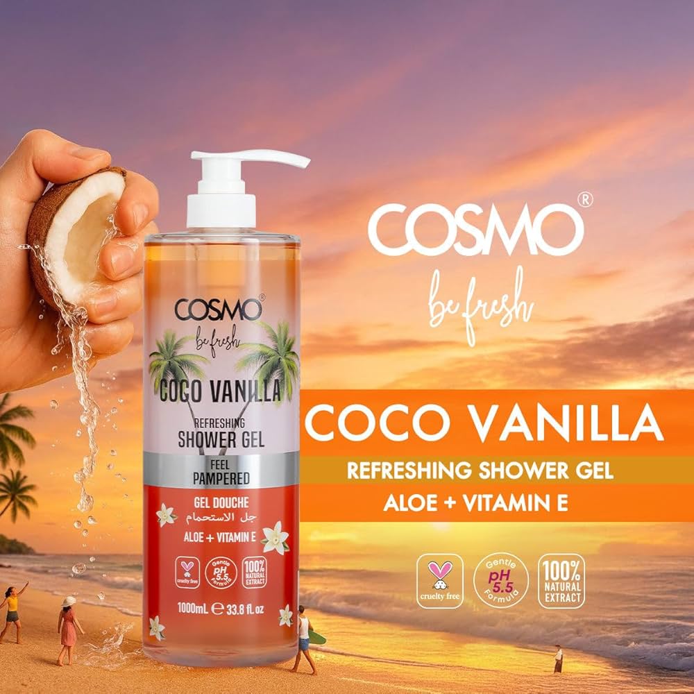 Cosmo Coco Vanilla Body Wash 500ml