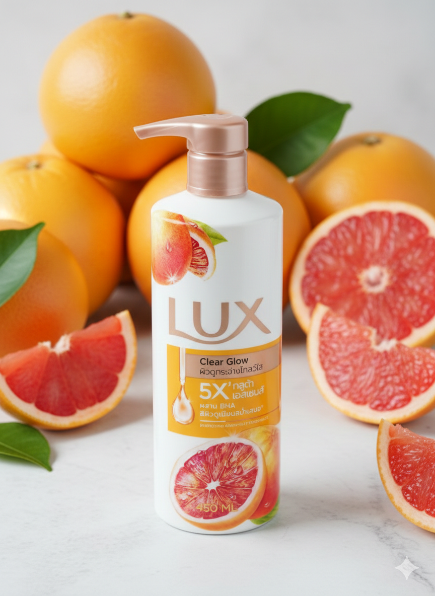 Lux Clear Glow Body Wash 450ml