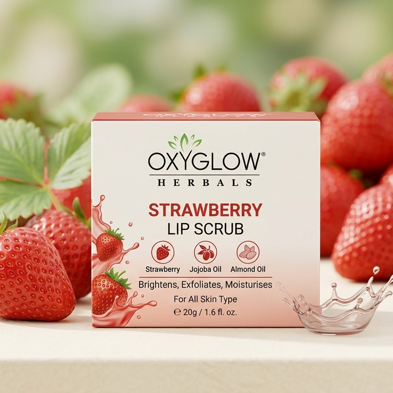 Oxyglow Strawberry Lip Scrub 20g