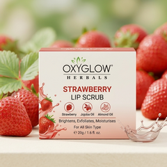 Oxyglow Strawberry Lip Scrub 20g