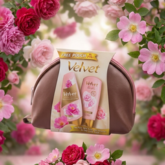 Velvet Body Wash 140ml + Velvet Body Lotion 100ml (Rose)