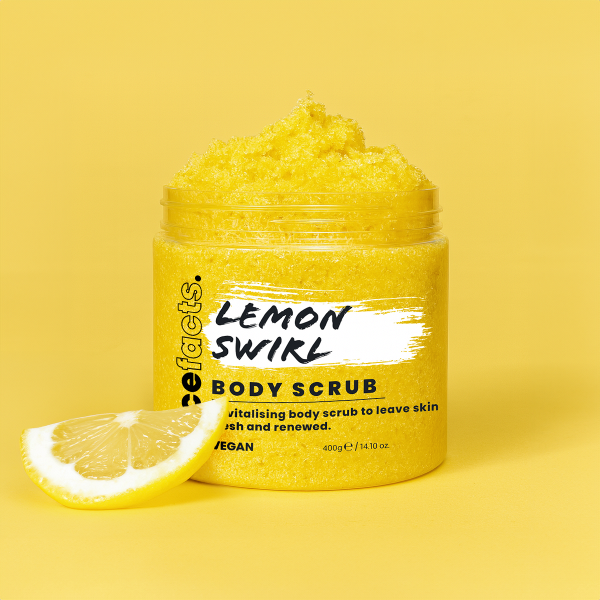 facefacts Lemon Swirl Body Scrub 400g