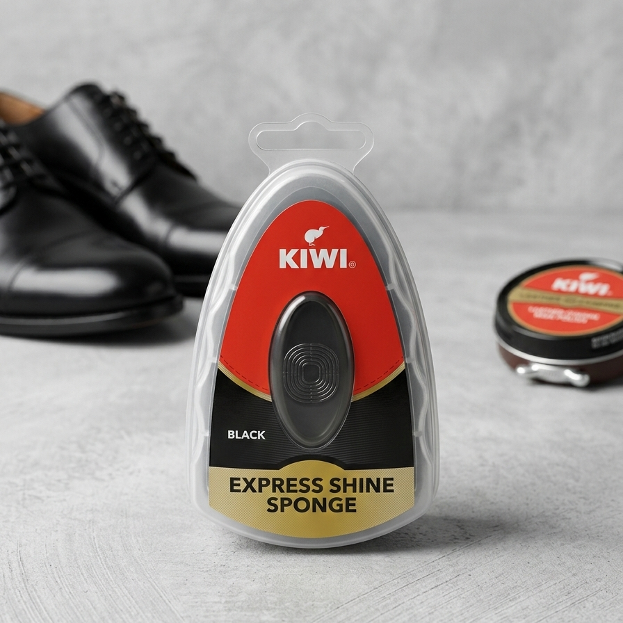 kiwi Express Shine Sponge -Black