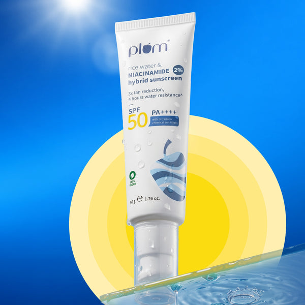 Plum Rice water & 2% Niacinamide Hybrid Sunscree 50g